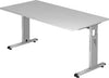 Schreibtisch HAMMERBACHER,  grau 160x80x72 cm
