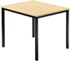 Besprechungstisch HAMMERBACHER,  80x 80 Ahorn/schwarz