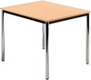Konferenz- und Mehrzwecktische HAMMERBACHER, Bespr.-tisch 80 x 80 Buche/Chrom