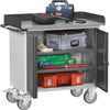 Werkstattwagen FETRA,  B1080xT590xH915mm RAL 7035/7016 1 Schrank