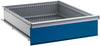 Schublade für Schrank-Modul 27x36 E, 200 kg Tragkraft, enzianblau