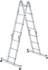 Alu-Vielzweckleiter MUNK,  2x3 + 2x4 Sprossen Höhe als Bühne 0,99 m Arbeitshöhe bis 5,30 m