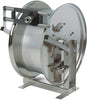 Schlauchaufroller NEUTRAL,  Edelstahl o. Schlauch für 30m Schlauch DN 25mm Druckluft/Öl/Wasser