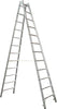 Stehleiter ZARGES,  Coni B 2x12 Sprossen Leiterlänge 3,46 m Arbeitshöhe 4,60 m ZARGES