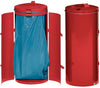 Abfallsammler-Doppeltür VAR,  120 l rot H 980 mm VAR