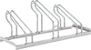Fahrradparker WSM,  Hoch/Tief einseitig, verzinkt L 1050 mm, 3 Plätze
