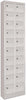 Kleinfachschrank PAVOY,  m.SockelH1950xB460xT200 mm 2x10 Fächer RAL7035 Türen glatt