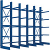 Kragarmregal META REGALBAU,  Heavy B5100xT1000xH4000 mm einseitig RAL 5010 5 Ebenen Traglast 3030kg