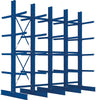 Kragarmregal META REGALBAU,  Heavy B4100xT2x800xH4000 mm doppelseitig RAL 5010 5 Ebenen Traglast 3150kg