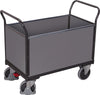 Vierwandwagen VARIOFIT,  mit Holz RAL 7016 sw-800.400/AG
