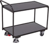 Tischwagen VARIOFIT,  mit 2 Ladeflächen RAL 7016 sw-500.500/AG