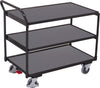 Tischwagen VARIOFIT,  mit 3 Ladeflächen RAL 7016 sw-500.600/AG