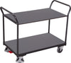 Tischwagen VARIOFIT,  mit 2 Ladeflächen RAL 7016 sw-500.502/AG