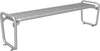 Parkbank NEUTRAL,  PAMPLONA Drahtgitter RAL 9006 B1896xT515xH531 mm ohne Lehnen