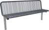 Parkbank NEUTRAL,  SEVILLA Drahtgitter DB 703 Nutzbreite 1770mm m.Lehne zum einbetonieren