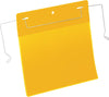 Dokumententasche DURABLE,  B210xH148 mm A5 quer gelb mit Drahtbügel VE 50 Stück