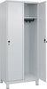 Garderobenschrank CP,  m.FüßenB800xT500xH1950 Korpus RAL 7035 LichtgrauTüren RAL 7035 Lichtgrau
