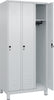 Garderobenschrank CP,  m.FüßenB900xT500xH1950 Korpus RAL 7035 LichtgrauTüren RAL 7035 Lichtgrau