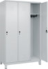 Garderobenschrank CP,  m.FüßenB1200xT500xH1950 Korpus RAL 7035 LichtgrauTüren RAL 7035 Lichtgrau