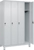 Garderobenschrank CP,  m.FüßenB1200xT500xH1950 Korpus RAL 7035 LichtgrauTüren RAL 7035 Lichtgrau