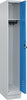 Garderobenschrank CP,  CLASSICB300xT500xH1950 mm RAL 7035/5012, 1 Abteil mit 100 mm hohem Sockel