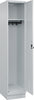 Garderobenschrank CP,  CLASSICB400xT500xH1950 mm RAL 7035/7035, 1 Abteil mit 100 mm hohem Sockel