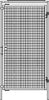 Einzeltür NEUTRAL,  Maschinenschutzgitter B1230xH2000 mm RAL 1018