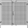 Doppelflügeltür NEUTRAL,  Maschinenschutzgitter B2480xH2000 mm RAL 1018