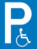 Parkplatzschild NEUTRAL,  Alu B400xH600 mm Nur für Behinderte SafetyMarking
