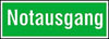 Fluchtwegschild NEUTRAL,  Folie B300xH105 mm Notausgang langnachleuchtend