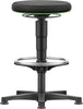 Drehhocker BIMOS,  Stoffsitz Sitzhöhe 530 - 750 mm mit Gleiter und Fußring