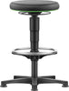 Drehhocker BIMOS,  Integralschaum Sitzhöhe 530 - 750 mm mit Gleiter und Fußring