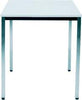 Tisch NEUTRAL,  800x800 mm chrom/lichtgrau