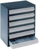 Schubladen-Magazin RAACO, SL-Magazin Typ 6-3 B357xT255xH435 mm mit 6 Schubladen 250-3