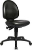 Arbeitsstuhl TOPSTAR,  TEC 50 Sitz Kunstleder schwarz Sitzhöhe 440-570 mm mit Rollen