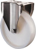 Bockrolle BS ROLLEN,  125mm H110 Platte,Kst.weiß,ER,GL H110.A90.125 BS ROLLEN