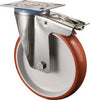 Lenkrolle BS ROLLEN,  200mm H120.B26 Platte,Polyure,ER,GL,FestH120.B26.200 BS ROLLEN