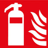 Brandschutzschild NEUTRAL,  Folie B150xH150 mm Feuerlöscher langnachleuchtend