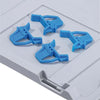 Schiebeschnappverschluss PRECITOOL,  f.Eurobox,blau (VE4St.)