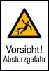 Warnschild NEUTRAL,  Aluminium B262xH371 mm Vorsicht Absturzgefahr