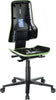 BIMOS, Bimos Arbeitsstuhl ESD Neon 2, grün Sitzhöhe 450-620 mm mit Rollen, ohne Polster
