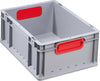 EuroBox PRECITOOL,  417,400x300x170mmGriffe geschl.,grau/rot