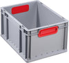 EuroBox PRECITOOL,  422,400x300x220mmGriffe geschl.,grau/rot