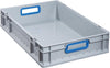 EuroBox PRECITOOL,  612,600x400x120mmGriffe offen,grau/blau