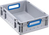EuroBox PRECITOOL,  412,400x300x120mmGriffe offen,grau/blau