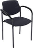 Besucherstuhl NEUTRAL, Bes.-Stuhl STYL m.Arml. schw./blau