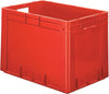 Transport-Stapelkasten LA-KA-PE,  B600xT400xH420 mm rot Auflast 700kg mit Griffloch LA-KA-PE