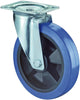 Lenkrolle BS ROLLEN,  100mm L500 Platte,Elastik blau,RL L500.B61.101 BS ROLLEN