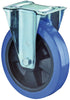 Bockrolle BS ROLLEN,  125mm LS410 Platte,Elastik blau,RL LS410.B61.125 BS ROLLEN