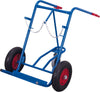 Stahlflaschenkarre VARIOFIT,  150 kg2x40-50 l Luft, Stützr. VarioFit